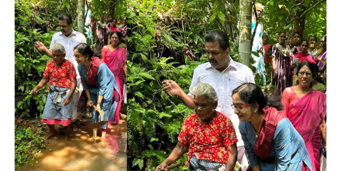 നീരുറവ് പദ്ധതിയുടെ രേഖാ പ്രകാശനവും നീര്ച്ചാല് പുനരുജ്ജീവന പ്രവര്ത്തനങ്ങളുടെ ജില്ലാ തല ഉദ്ഘാടനവും ജില്ലാ കളക്ടര് നിര്വഹിച്ചു നീരുറവ് പദ്ധതിയുടെ രേഖാ പ്രകാശനവും നീര്ച്ചാല് പുനരുജ്ജീവന പ്രവര്ത്തനങ്ങളുടെ ജില്ലാ തല ഉദ്ഘാടനവും ജില്ലാ കളക്ടര് നിര്വഹിച്ചു
