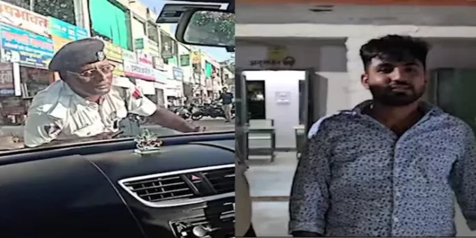 ഇടിച്ചിട്ട ട്രാഫിക് പോലീസുകാരനെ ബോണറ്റിലിരുത്തി കാര് ഓടിച്ച വിദ്യാര്ത്ഥി പിടിയില് ഇടിച്ചിട്ട ട്രാഫിക് പോലീസുകാരനെ ബോണറ്റിലിരുത്തി കാര് ഓടിച്ച വിദ്യാര്ത്ഥി പിടിയില്