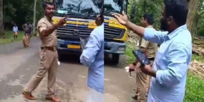 അരിവാപ്പുലത്ത് എസ്ഐയും സിപിഎം ലോക്കല് സെക്രട്ടറിയും തമ്മില് നടുറോഡില് തര്ക്കം അരിവാപ്പുലത്ത് എസ്ഐയും സിപിഎം ലോക്കല് സെക്രട്ടറിയും തമ്മില് നടുറോഡില് തര്ക്കം