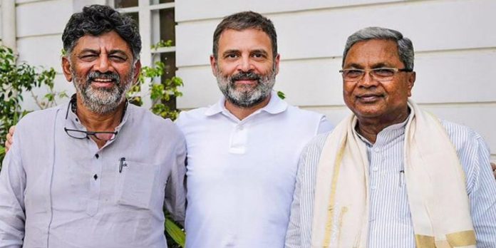 രാഹുലിനും സിദ്ധരാമയ്യക്കും ശിവകുമാറിനുമെതിരെ മാനനഷ്ട കേസ് രാഹുലിനും സിദ്ധരാമയ്യക്കും ശിവകുമാറിനുമെതിരെ മാനനഷ്ട കേസ്