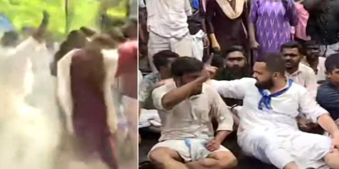 മഹാരാജാസ് കോളജിലേക്ക് കെ.എസ്.യു നടത്തിയ മാര്ച്ചില് സംഘര്ഷം ; ജലപീരങ്കി പ്രയോഗിച്ചു മഹാരാജാസ് കോളജിലേക്ക് കെ.എസ്.യു നടത്തിയ മാര്ച്ചില് സംഘര്ഷം ; ജലപീരങ്കി പ്രയോഗിച്ചു