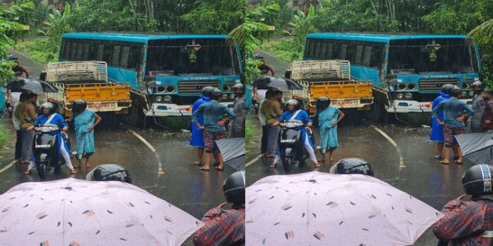 ചെങ്ങറയില് ബസും പിക്കപ്പും കൂട്ടിയിടിച്ച് ആറ് പേര്ക്ക് പരിക്ക് ചെങ്ങറയില് ബസും പിക്കപ്പും കൂട്ടിയിടിച്ച് ആറ് പേര്ക്ക് പരിക്ക്