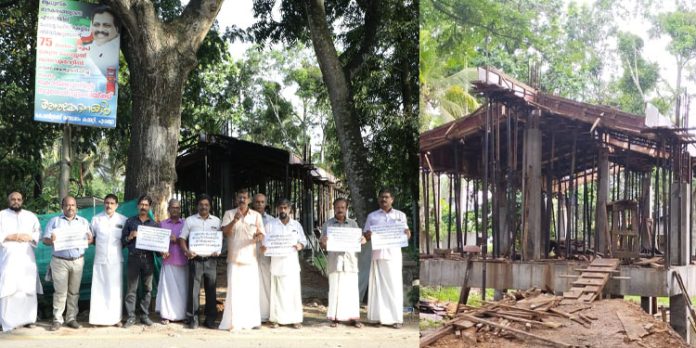 എടത്വാ സബ് പോസ്റ്റോഫീസ് കെട്ടിട നിർമ്മാണത്തിൽ പാളിച്ച ; പ്രതിഷേധവുമായി എടത്വ വികസന സമിതി എടത്വാ സബ് പോസ്റ്റോഫീസ് കെട്ടിട നിർമ്മാണത്തിൽ പാളിച്ച ; പ്രതിഷേധവുമായി എടത്വ വികസന സമിതി