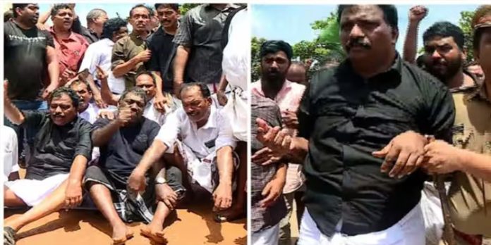 കോൺഗ്രസ് പ്രതിഷേധ മാർച്ച് ; കൊടിക്കുന്നിൽ സുരേഷിനെ അറസ്റ്റ് ചെയ്തു കോൺഗ്രസ് പ്രതിഷേധ മാർച്ച് ; കൊടിക്കുന്നിൽ സുരേഷിനെ അറസ്റ്റ് ചെയ്തു