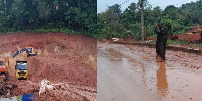 സംസ്ഥാനപാതക്ക് സമീപം വന് തോതില് പച്ചമണ്ണ് കടത്ത് : നടപടി എടുക്കാതെ അധികൃതര് സംസ്ഥാനപാതക്ക് സമീപം വന് തോതില് പച്ചമണ്ണ് കടത്ത് : നടപടി എടുക്കാതെ അധികൃതര്