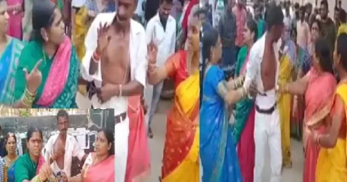 ആഭിചാരക്രിയകളുടെ മറവിൽ സ്ത്രീകളെ ചൂഷണം ചെയ്യുന്നത് പതിവ് ; മന്ത്രവാദിയെ നടുറോഡിലിട്ട് കൈകാര്യം ചെയ്ത് സ്ത്രീകള് ആഭിചാരക്രിയകളുടെ മറവിൽ സ്ത്രീകളെ ചൂഷണം ചെയ്യുന്നത് പതിവ് ; മന്ത്രവാദിയെ നടുറോഡിലിട്ട് കൈകാര്യം ചെയ്ത് സ്ത്രീകള്