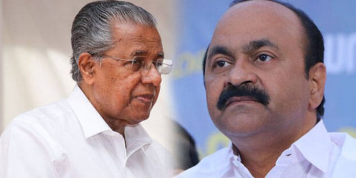 മുഖ്യമന്ത്രി പിണറായി വിജയൻ സംഘപരിവാര് ഇടനിലക്കാരൻ ; വിഡി സതീശൻ മുഖ്യമന്ത്രി പിണറായി വിജയൻ സംഘപരിവാര് ഇടനിലക്കാരൻ ; വിഡി സതീശൻ