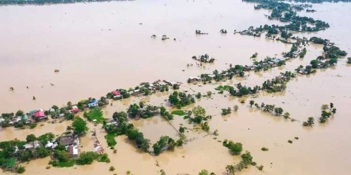 അസമിൽ കനത്ത മഴ ; കരകവിഞ്ഞൊഴുകി നദികൾ , 11 ജില്ലകൾ വെള്ളപ്പൊക്ക ഭീതിയിൽ അസമിൽ കനത്ത മഴ ; കരകവിഞ്ഞൊഴുകി നദികൾ , 11 ജില്ലകൾ വെള്ളപ്പൊക്ക ഭീതിയിൽ