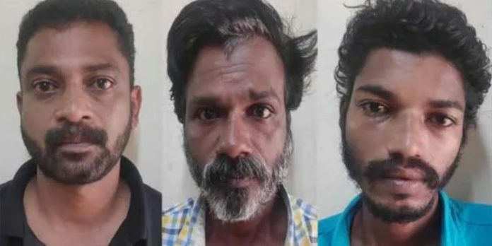 ഒന്നേകാല് ലക്ഷത്തോളം രൂപ വില വരുന്ന മത്സ്യം മോഷ്ടിച്ച് കടത്തിയ കേസില് മൂന്നു പേര് അറസ്റ്റില് ഒന്നേകാല് ലക്ഷത്തോളം രൂപ വില വരുന്ന മത്സ്യം മോഷ്ടിച്ച് കടത്തിയ കേസില് മൂന്നു പേര് അറസ്റ്റില്
