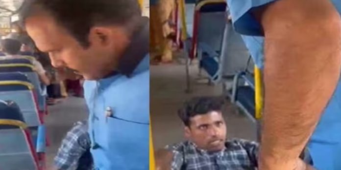 കെഎസ്ആര്ടിസി കണ്ടക്ടര് യുവാവിനെ മര്ദ്ദിച്ചു ; പോലീസ് കേസെടുത്തു കെഎസ്ആര്ടിസി കണ്ടക്ടര് യുവാവിനെ മര്ദ്ദിച്ചു ; പോലീസ് കേസെടുത്തു