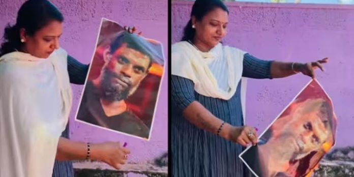 ജയിലിൽ പോകാനും തയാർ : വിനായകന്റെ ചിത്രം കത്തിച്ച് കോണ്ഗ്രസ് പ്രവർത്തക ബിന്ദു ചന്ദ്രൻ ജയിലിൽ പോകാനും തയാർ : വിനായകന്റെ ചിത്രം കത്തിച്ച് കോണ്ഗ്രസ് പ്രവർത്തക ബിന്ദു ചന്ദ്രൻ