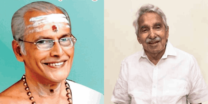 കൊടികൾ നോക്കാതെ എല്ലാവരെയും സഹായിച്ചിട്ടുള്ള വ്യക്തിയായിരുന്നു ഉമ്മൻ ചാണ്ടി: താന്ത്രിക ആചാര്യൻ ബ്രഹ്മശ്രീ ആനന്ദ് പട്ടമന കൊടികൾ നോക്കാതെ എല്ലാവരെയും സഹായിച്ചിട്ടുള്ള വ്യക്തിയായിരുന്നു ഉമ്മൻ ചാണ്ടി: താന്ത്രിക ആചാര്യൻ ബ്രഹ്മശ്രീ ആനന്ദ് പട്ടമന