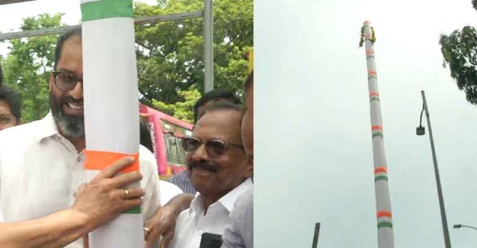 കെ.പി.സി.സിയുടെ ജനസദസിന്റെ പന്തല് കാല്നാട്ടല് കോംട്രസ്റ്റ് ഗ്രൗണ്ടില് നടന്നു കെ.പി.സി.സിയുടെ ജനസദസിന്റെ പന്തല് കാല്നാട്ടല് കോംട്രസ്റ്റ് ഗ്രൗണ്ടില് നടന്നു