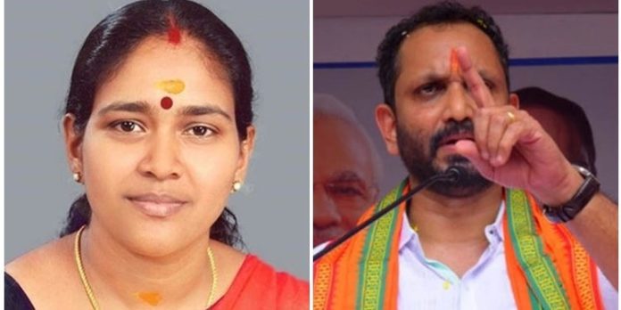ശോഭാ സുരേന്ദ്രനെതിരെ കേന്ദ്ര നേതൃത്വത്തെ കണ്ട് പരാതി നല്കി കെ സുരേന്ദ്രൻ ശോഭാ സുരേന്ദ്രനെതിരെ കേന്ദ്ര നേതൃത്വത്തെ കണ്ട് പരാതി നല്കി കെ സുരേന്ദ്രൻ