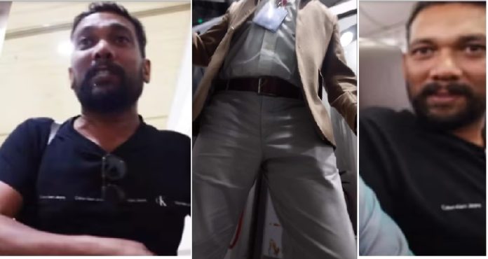 വെള്ളം ചോദിച്ചിട്ട് നൽകിയില്ല, വിമാനത്തിൽ തർക്കം ; അടിച്ചു ചെവിക്കല്ല് തകർക്കുമെന്ന് തരികിട സാബു വെള്ളം ചോദിച്ചിട്ട് നൽകിയില്ല, വിമാനത്തിൽ തർക്കം ; അടിച്ചു ചെവിക്കല്ല് തകർക്കുമെന്ന് തരികിട സാബു