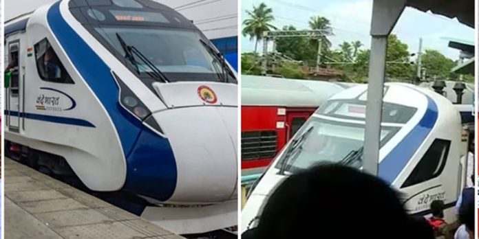 വന്ദേഭാരത് എക്സ്പ്രസിന് ഇന്ന് കേരളത്തിലെ യാത്ര ദുരിതത്തിലായി വന്ദേഭാരത് എക്സ്പ്രസിന് ഇന്ന് കേരളത്തിലെ യാത്ര ദുരിതത്തിലായി