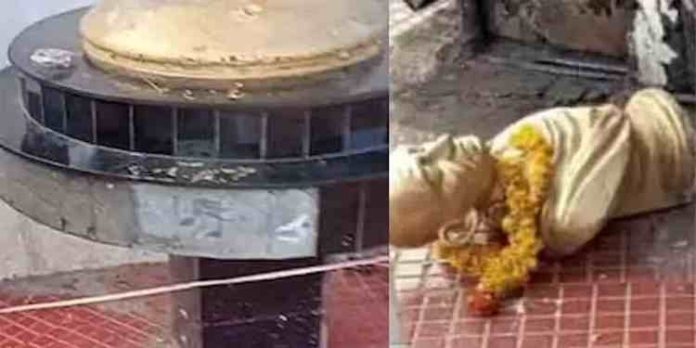 ചടയമംഗലത്ത് ഗാന്ധിപ്രതിമ തകർത്ത നിലയിൽ ചടയമംഗലത്ത് ഗാന്ധിപ്രതിമ തകർത്ത നിലയിൽ