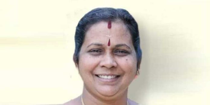 എം വി അമ്പിളി കോന്നി ബ്ലോക്ക് പഞ്ചായത്ത് പ്രസിഡന്റ് ആയി തിരഞ്ഞെടുക്കപെട്ടു എം വി അമ്പിളി കോന്നി ബ്ലോക്ക് പഞ്ചായത്ത് പ്രസിഡന്റ് ആയി തിരഞ്ഞെടുക്കപെട്ടു