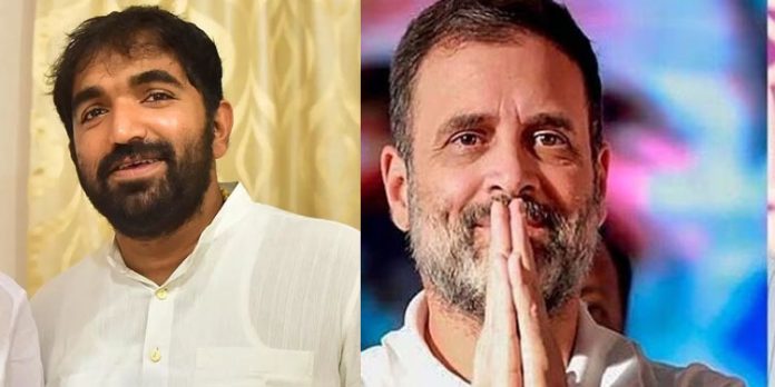 ചാണ്ടി ഉമ്മന് വിജയാശംസകൾ നേർന്ന് രാഹുൽ ഗാന്ധി ചാണ്ടി ഉമ്മന് വിജയാശംസകൾ നേർന്ന് രാഹുൽ ഗാന്ധി