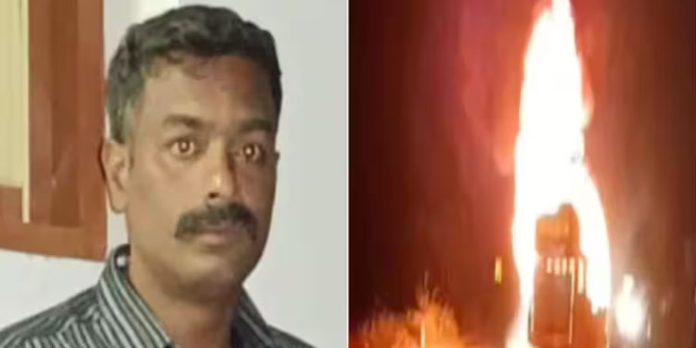 ബൈക്കും ബസും കൂട്ടിയിടിച്ച് തീപിടുത്തം ; പോലീസുകാരന് പൊള്ളലേറ്റു മരിച്ചു ബൈക്കും ബസും കൂട്ടിയിടിച്ച് തീപിടുത്തം ; പോലീസുകാരന് പൊള്ളലേറ്റു മരിച്ചു