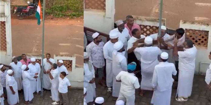 കാസർകോട് മദ്രസയിൽ ദേശീയ പതാക ഉയർത്തുന്നതിനിടെ കയ്യാങ്കളി കാസർകോട് മദ്രസയിൽ ദേശീയ പതാക ഉയർത്തുന്നതിനിടെ കയ്യാങ്കളി