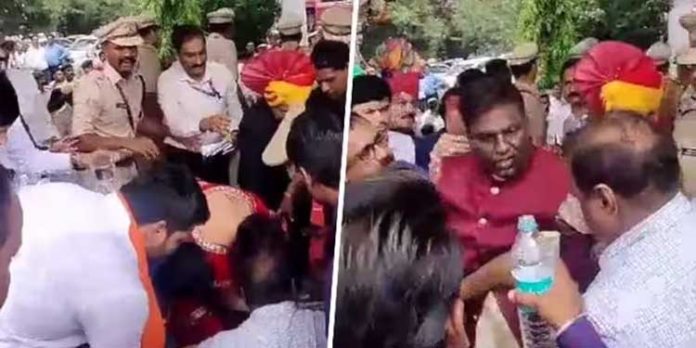 സ്വാതന്ത്ര്യദിനാഘോഷത്തിനിടെ മധ്യപ്രദേശ് മന്ത്രിയും സ്പീക്കറും വേദിയിൽ കുഴഞ്ഞു വീണു സ്വാതന്ത്ര്യദിനാഘോഷത്തിനിടെ മധ്യപ്രദേശ് മന്ത്രിയും സ്പീക്കറും വേദിയിൽ കുഴഞ്ഞു വീണു
