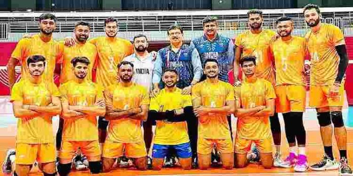 ഏഷ്യൻ ഗെയിംസ് വോളിബാൾ: കംബോഡിയയെ തകർത്ത് ഇന്ത്യ ഏഷ്യൻ ഗെയിംസ് വോളിബാൾ: കംബോഡിയയെ തകർത്ത് ഇന്ത്യ