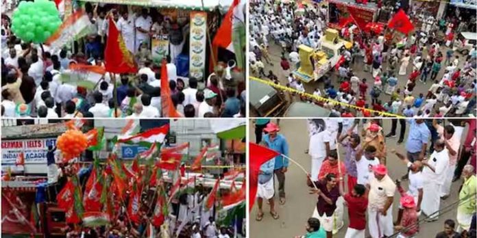 പ്രചാരണത്തിന് കൊടിയിറങ്ങുന്നു ; കൊട്ടിക്കലാശാവേശത്തിൽ പുതുപ്പള്ളി പ്രചാരണത്തിന് കൊടിയിറങ്ങുന്നു ; കൊട്ടിക്കലാശാവേശത്തിൽ പുതുപ്പള്ളി
