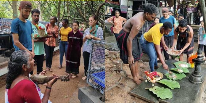 വിവിധ രാജ്യങ്ങളിൽ നിന്നുള്ള വിദ്യാർഥികൾ കല്ലേലി ഊരാളി അപ്പൂപ്പൻ കാവ് ( മൂലസ്ഥാനം) സന്ദർശിച്ചു വിവിധ രാജ്യങ്ങളിൽ നിന്നുള്ള വിദ്യാർഥികൾ കല്ലേലി ഊരാളി അപ്പൂപ്പൻ കാവ് ( മൂലസ്ഥാനം) സന്ദർശിച്ചു