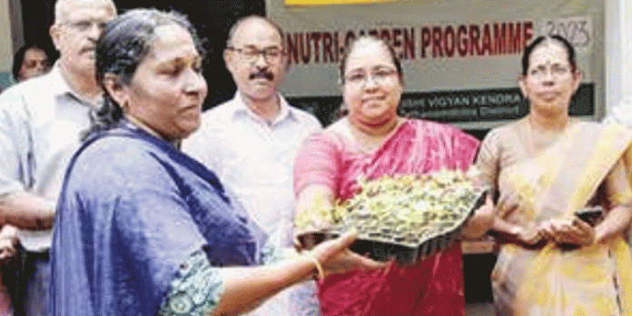 അങ്കണവാടികൾക്ക് പച്ചക്കറിത്തൈ വിതരണം ചെയ്തു അങ്കണവാടികൾക്ക് പച്ചക്കറിത്തൈ വിതരണം ചെയ്തു