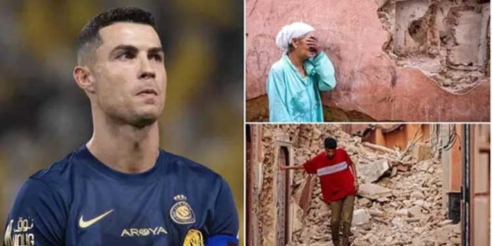 മൊറോക്കോ ഭൂകമ്പബാധിതർക്ക് കൈത്താങ്ങുമായി ക്രിസ്റ്റ്യാനോ റൊണാൾഡോ മൊറോക്കോ ഭൂകമ്പബാധിതർക്ക് കൈത്താങ്ങുമായി ക്രിസ്റ്റ്യാനോ റൊണാൾഡോ