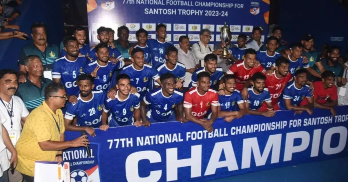 കേരളത്തെ വീഴ്ത്തി ഗോവ സന്തോഷ് ട്രോഫി ഫൈനൽ റൗണ്ടിൽ കേരളത്തെ വീഴ്ത്തി ഗോവ സന്തോഷ് ട്രോഫി ഫൈനൽ റൗണ്ടിൽ