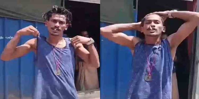 തൃശൂരിൽ പോലീസിനുനേരെ കത്തി വീശി ഗുണ്ടയുടെ പരാക്രമം തൃശൂരിൽ പോലീസിനുനേരെ കത്തി വീശി ഗുണ്ടയുടെ പരാക്രമം