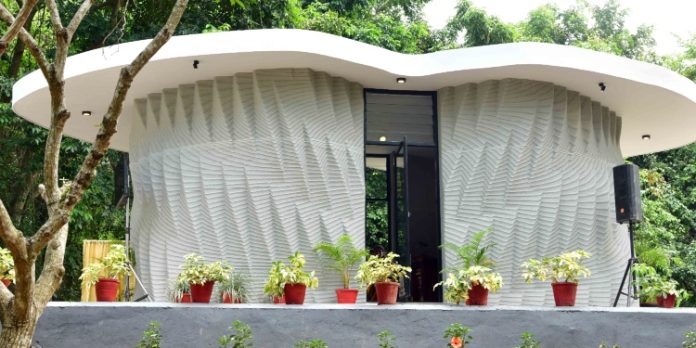 ത്രീഡി പ്രിൻ്റിംഗിലൂടെ കേരളത്തിൽ ആദ്യമായി നിർമിച്ച കെട്ടിടം ഉദ്ഘാടനം ചെയ്തു ത്രീഡി പ്രിൻ്റിംഗിലൂടെ കേരളത്തിൽ ആദ്യമായി നിർമിച്ച കെട്ടിടം ഉദ്ഘാടനം ചെയ്തു
