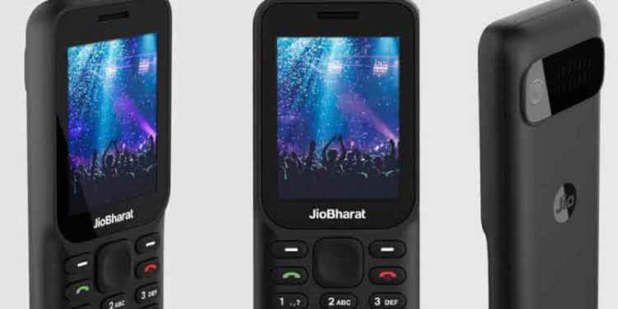 ജിയോഭാരത് സീരീസിൽ പുതിയ 4G ഫീച്ചർ ഫോൺ അവതരിപ്പിച്ച് ജിയോ ജിയോഭാരത് സീരീസിൽ പുതിയ 4G ഫീച്ചർ ഫോൺ അവതരിപ്പിച്ച് ജിയോ