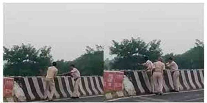വാഹനാപകടത്തിൽ കൊല്ലപ്പെട്ട യുവാവിന്റെ മൃതദേഹം കനാലിൽ തള്ളി പോലീസ് വാഹനാപകടത്തിൽ കൊല്ലപ്പെട്ട യുവാവിന്റെ മൃതദേഹം കനാലിൽ തള്ളി പോലീസ്