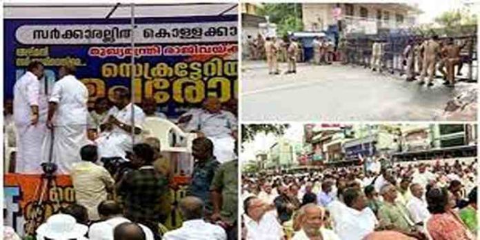 സർക്കാരിനെതിരെ രാഷ്ട്രീയ പ്രതിരോധം തീർത്ത് യുഡിഎഫിന്റെ സെക്രട്ടേറിയറ്റ് ഉപരോധം സർക്കാരിനെതിരെ രാഷ്ട്രീയ പ്രതിരോധം തീർത്ത് യുഡിഎഫിന്റെ സെക്രട്ടേറിയറ്റ് ഉപരോധം