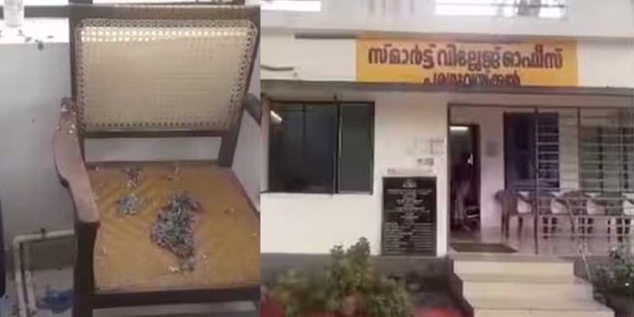 പരശുവയ്ക്കല് വില്ലേജ് ഓഫീസിനുനേരെ വീണ്ടും ആക്രമണം പരശുവയ്ക്കല് വില്ലേജ് ഓഫീസിനുനേരെ വീണ്ടും ആക്രമണം