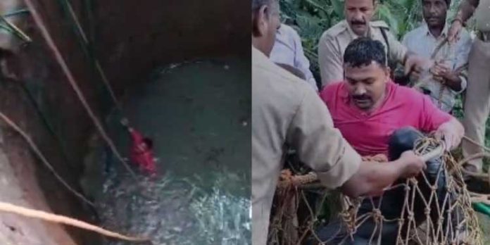 ഒരു രാത്രി മുഴുവന് കിണറ്റില് കഴിഞ്ഞ യുവാവിനെ രക്ഷപ്പെടുത്തി ഒരു രാത്രി മുഴുവന് കിണറ്റില് കഴിഞ്ഞ യുവാവിനെ രക്ഷപ്പെടുത്തി