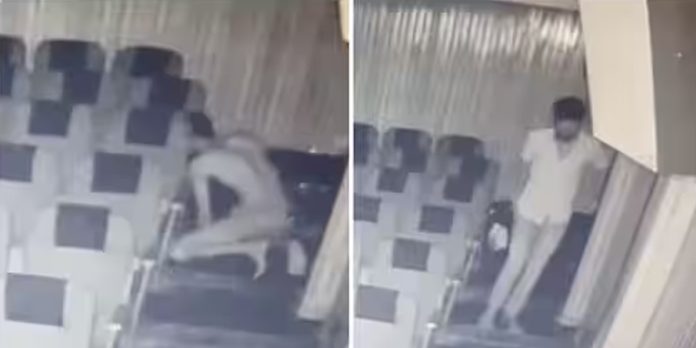 ഇരുട്ടിൽ അര്ധ നഗ്നനായി തീയേറ്ററിൽ മോഷണം ; പ്രതിക്കായി പോലീസ് അന്വേഷണം വ്യാപിപ്പിച്ചു ഇരുട്ടിൽ അര്ധ നഗ്നനായി തീയേറ്ററിൽ മോഷണം ; പ്രതിക്കായി പോലീസ് അന്വേഷണം വ്യാപിപ്പിച്ചു