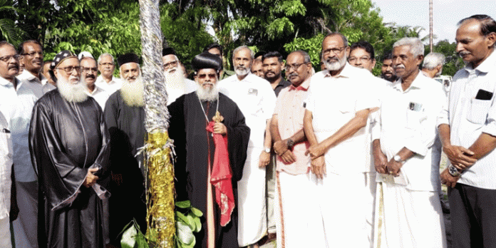 പരുമല പള്ളി പെരുന്നാളിന്റെ പന്തൽ കാൽനാട്ടു കർമ്മം നടന്നു പരുമല പള്ളി പെരുന്നാളിന്റെ പന്തൽ കാൽനാട്ടു കർമ്മം നടന്നു