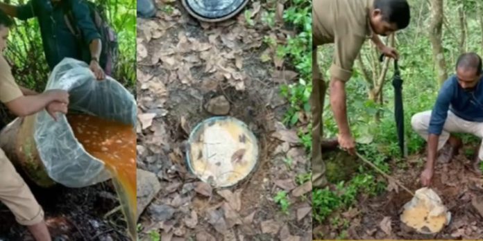 വ്യാജ വാറ്റിനെതിരെ നടപടി ശക്തമാക്കി ; താമരശ്ശേരി മേഖലയിലെ വാറ്റുകേന്ദ്രങ്ങളിൽ എക്സൈസിന്റെ മിന്നൽ പരിശോധന വ്യാജ വാറ്റിനെതിരെ നടപടി ശക്തമാക്കി ; താമരശ്ശേരി മേഖലയിലെ വാറ്റുകേന്ദ്രങ്ങളിൽ എക്സൈസിന്റെ മിന്നൽ പരിശോധന