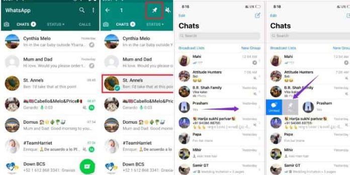 വാട്സ് ആപ്പ് ഉപയോക്താക്കള്ക്ക് സന്തോഷ വാര്ത്ത ; മെസേജുകൾ പിന് ചെയ്യാം വാട്സ് ആപ്പ് ഉപയോക്താക്കള്ക്ക് സന്തോഷ വാര്ത്ത ; മെസേജുകൾ പിന് ചെയ്യാം