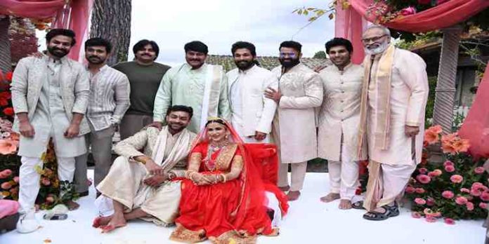 നടന് വരുണ് തേജും ലാവണ്യ ത്രിപാഠിയും വിവാഹിതരായി നടന് വരുണ് തേജും ലാവണ്യ ത്രിപാഠിയും വിവാഹിതരായി