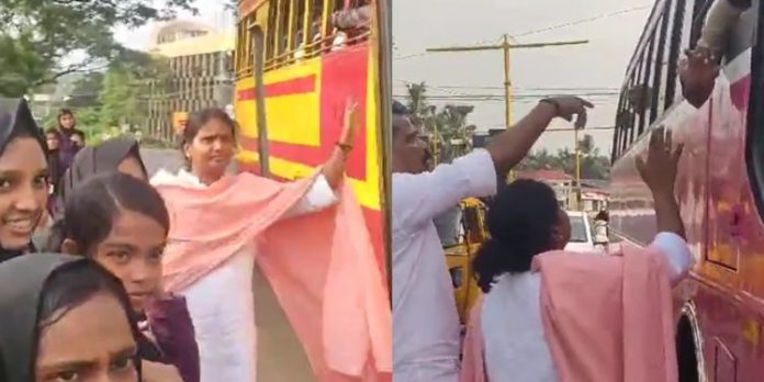 വിദ്യാർത്ഥികളെ കയറ്റിയില്ല ; ബസ് തടഞ്ഞ് രമ്യാ ഹരിദാസ് എംപി വിദ്യാർത്ഥികളെ കയറ്റിയില്ല ; ബസ് തടഞ്ഞ് രമ്യാ ഹരിദാസ് എംപി