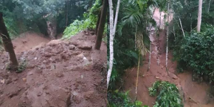 പത്തനംതിട്ട ചെന്നീർക്കരയിൽ ഉരുൾപൊട്ടി വൻ കൃഷി നാശം പത്തനംതിട്ട ചെന്നീർക്കരയിൽ ഉരുൾപൊട്ടി വൻ കൃഷി നാശം