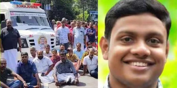 ബൈക്കപകടത്തിൽ മരിച്ച യുവാവിന്റെ മൃതദേഹവുമായി നാട്ടുകാർ റോഡ് ഉപരോധിച്ച് പ്രതിഷേധിച്ചു ബൈക്കപകടത്തിൽ മരിച്ച യുവാവിന്റെ മൃതദേഹവുമായി നാട്ടുകാർ റോഡ് ഉപരോധിച്ച് പ്രതിഷേധിച്ചു