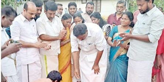അങ്കണവാടി കെട്ടിടത്തിന്റെ ശിലാസ്ഥാപനം നിര്വഹിച്ചു അങ്കണവാടി കെട്ടിടത്തിന്റെ ശിലാസ്ഥാപനം നിര്വഹിച്ചു