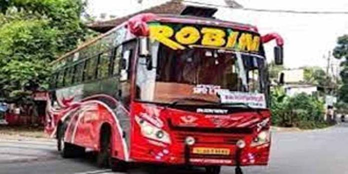 റോബിൻ ബസ് ഉടമ പിടിച്ചെടുത്ത ബസ് തിരിച്ചുകിട്ടണമെന്നാവശ്യപ്പെട്ട് ഇന്ന് കത്തു നൽകും റോബിൻ ബസ് ഉടമ പിടിച്ചെടുത്ത ബസ് തിരിച്ചുകിട്ടണമെന്നാവശ്യപ്പെട്ട് ഇന്ന് കത്തു നൽകും