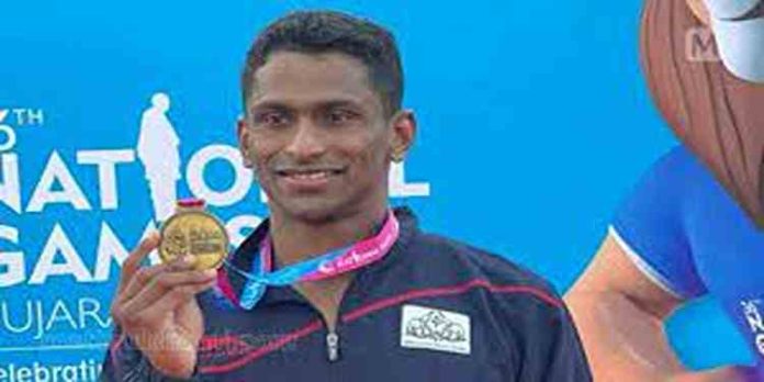 ദേശീയ ഗെയിംസ്: സാജൻ പ്രകാശിനും മാർഗരറ്റ് മരിയ റെജിക്കും സ്വർണം ദേശീയ ഗെയിംസ്: സാജൻ പ്രകാശിനും മാർഗരറ്റ് മരിയ റെജിക്കും സ്വർണം